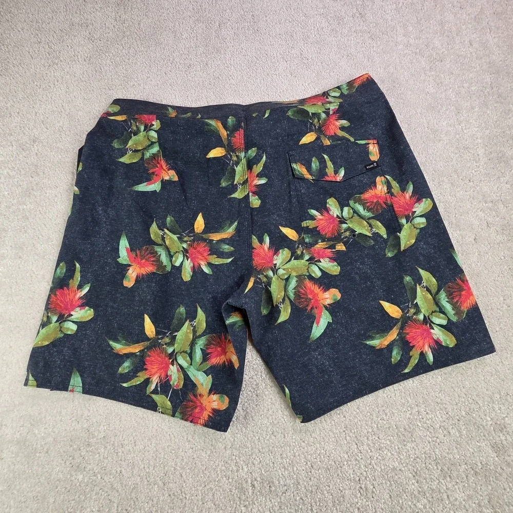 Roark Passage 18 La Selva Board Shorts Mens‎ 36 Floral Hemp Blend Surf NWT